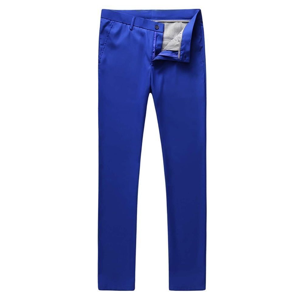 Men’s Blue Suit Prom Party Formal Casual Dress Pants Slim Fit Size 29 NWT